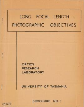 Long Focal Length Photographic Objectives